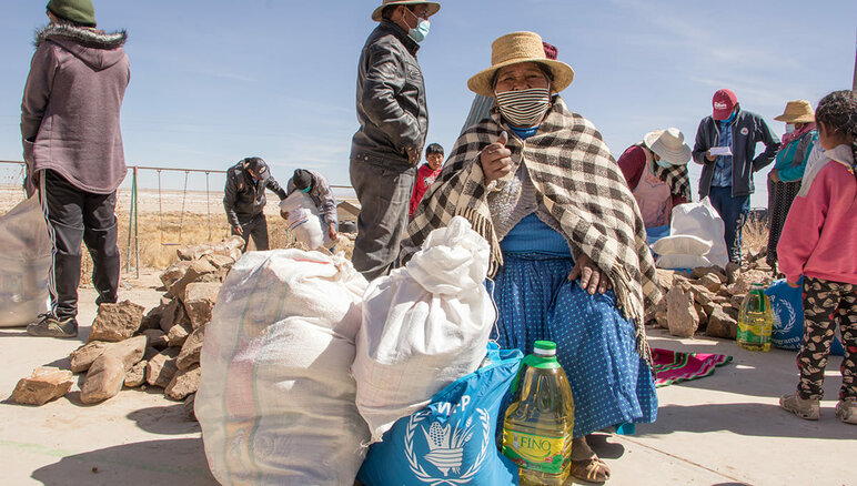 Eustaquia from the Uru Murato Indigenous community. WFP assisted vulnerable people in Oruro, La Paz and Cochabamba through Food Assistance for Assets programmes in Bolivia. WFP/Morelia Eróstegui